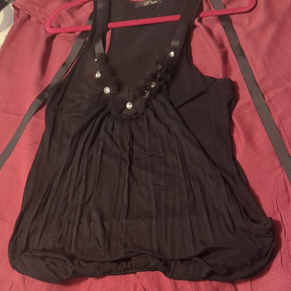 Elegant Black Sleeveless Top
